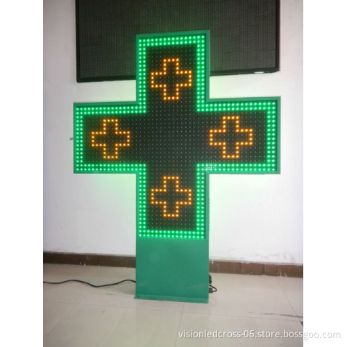 LED Outdoor Programmable Sign LED Pharmacy Cross Sign